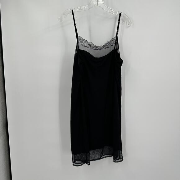Le Chat Lingerie Womens Slip Dress Size 18 Black Festival Fairy Grunge Lace - Picture 2 of 9